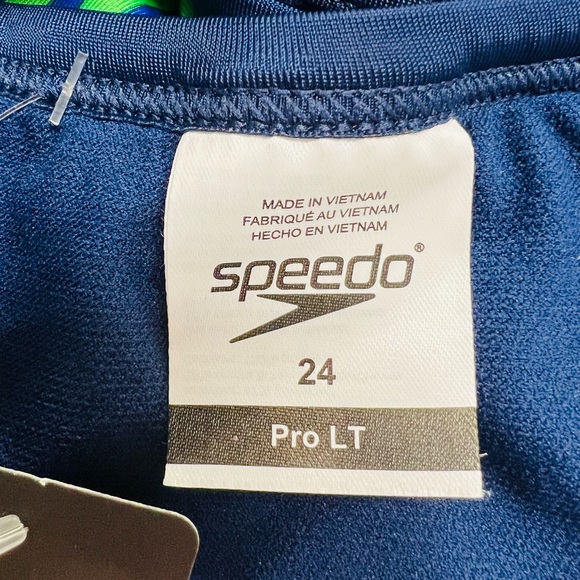 Speedo Swimsuit One Piece PowerFlex Flyback Printed Adult Team Colors 24/XXS - Picture 8 of 8